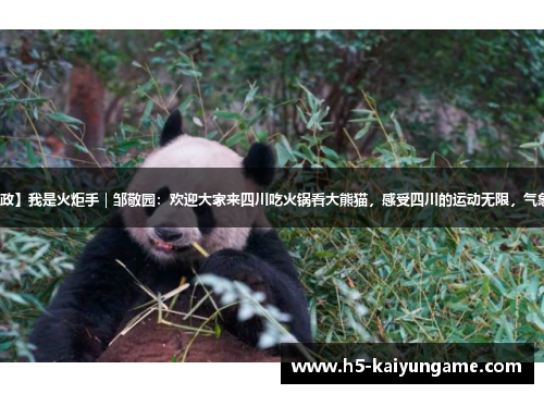 【时政】我是火炬手｜邹敬园：欢迎大家来四川吃火锅看大熊猫，感受四川的运动无限，气象万千